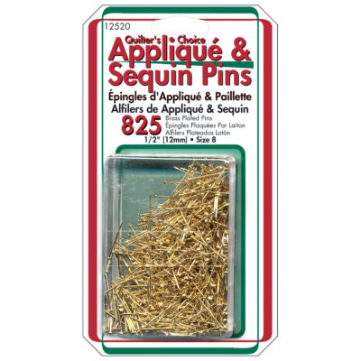 Applique and Sequin Pins (Brass) Bulk