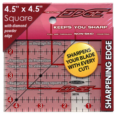 The Cutting EDGE 4.5" x 4.5" Frosted Ruler Bulk