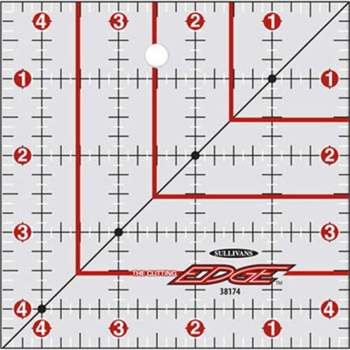 The Cutting EDGE 4.5" x 4.5" Frosted Ruler Bulk - Image 2