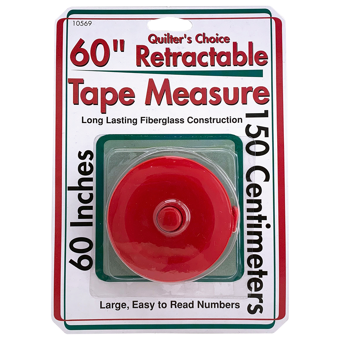 Sullivans Plastic Retractable Fiberglass Tape Measure - 120 -  Metric/Inches - WAWAK Sewing Supplies