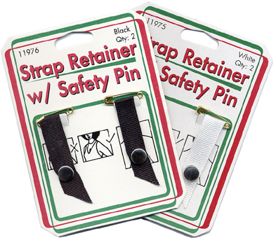 Strap Retainer with Safety Pin Bulk - Sullivans USA