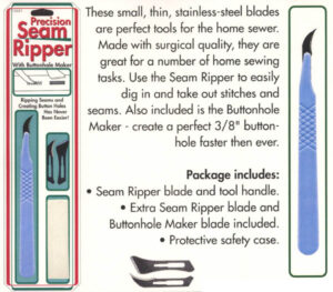 Precision Seam Ripper & Buttonhole Maker