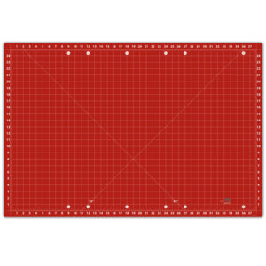 Large Double Sided Cutting Mat Red