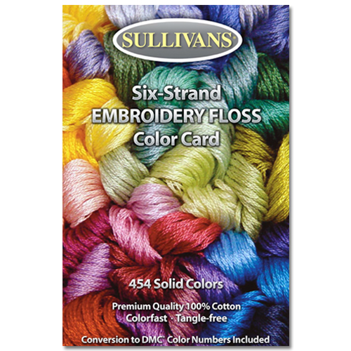 Embroidery Floss Color Card