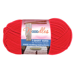 Holiday Red Nooodles Polyester T-Shirt Yarn