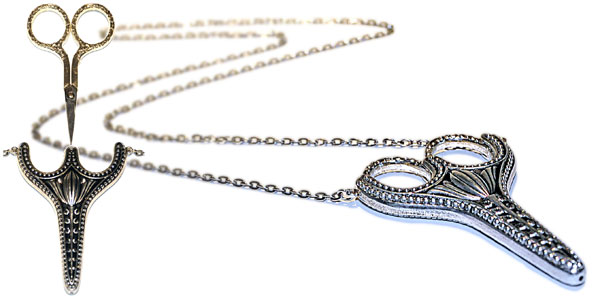 Sewing discount scissors necklace