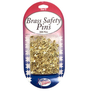 Brass Safety Pins Size 0