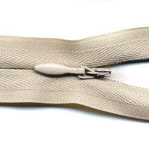 Beige Invisible Make-A-Zipper